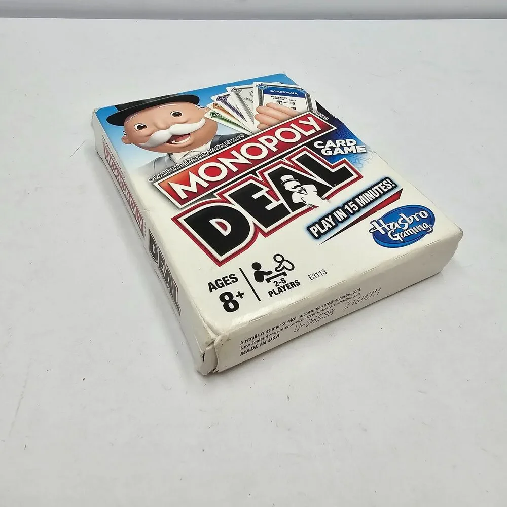 Monopoly Deal Card Game Complete With Box and Rules Hasbro Gaming